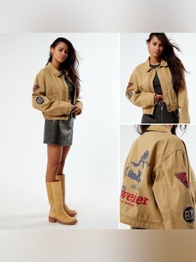 Budweiser By PacSun Wild Horse Cropped Jacket Women's M